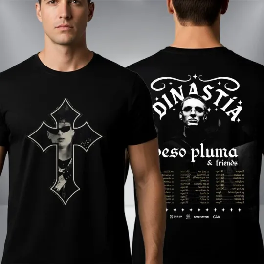 Discover Peso Pluma Dinastia Tour 2026 North America Schedule Tour Dates T-Shirt