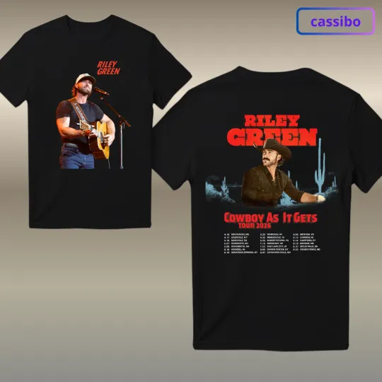Discover Riley Green Cowboy as It Gets Tour 2026 Country Music Unisex T-Shirt