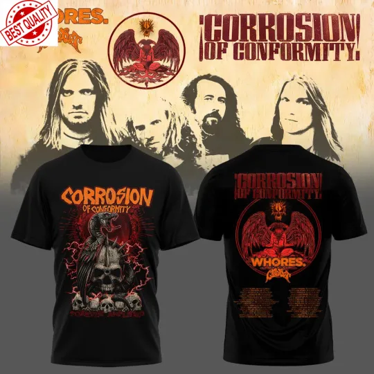 Corrosion Of Conformity 2026 Tour Celebrating T-Shirt