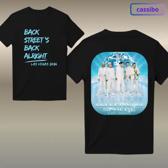 Discover Backstreet Boy Millennium Tour 2026 Fan Gifts concert T-Shirt
