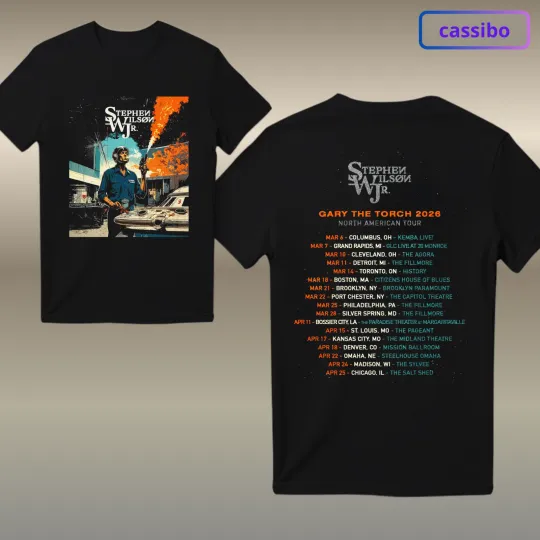 Discover Stephen Wilson Jr Gary the Torch 2026 Tour Concert Unisex T-Shirt