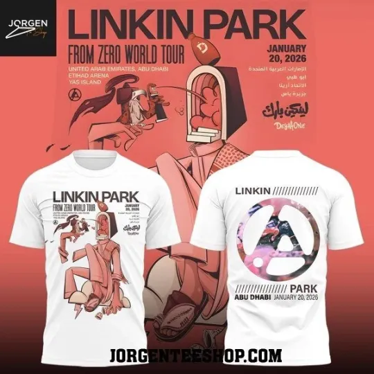 Discover Linkin Park From Zero World Tour Abu Dhabi 2026, Merch Shirts