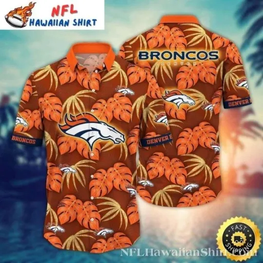 Discover Denver Football Floral Logo Print Hawaiian Shirt Size S-5XL
