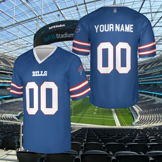 Discover Billss Team Buffalo Custom Football Jersey