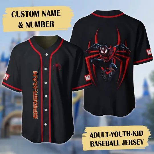 Discover Personalized Spiderman Superhero 3D BASEBALL JERSEY SHIRT US Size Best Price
