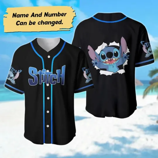 Discover Custom Stitch 3D BASEBALL JERSEY SHIRT US Size All Over Print Father Day Gift
