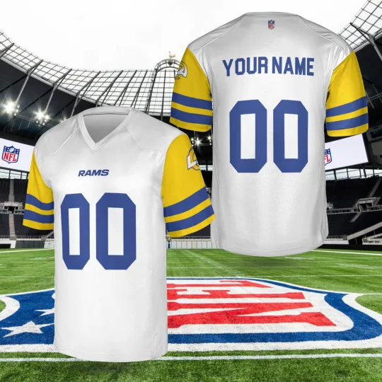 Discover Custom Personalized Los Angeles Football Jersey Ramss Team AOP