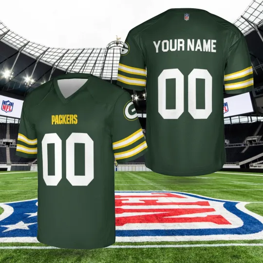 Custom Green Bay Packers Football Jersey