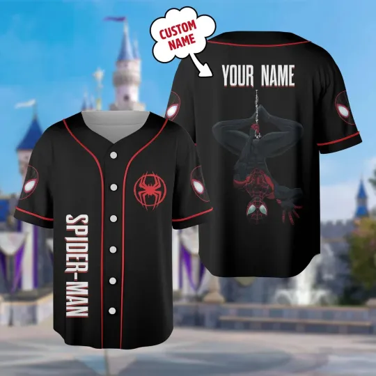 Discover Custom Spider 3D Baseball Jersey Shirt