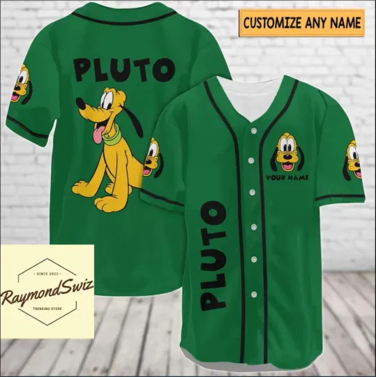 Discover Halloween Pluto Dog 3D Baseball Jersey Shirt