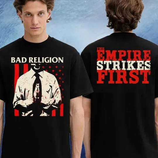 Discover Bad Religions The Empire Strikes First Tour 2026 Merch Two Sided T-Shirt