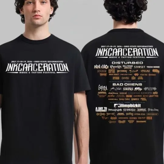 Discover Inkcarceration And Tattoo Festival 2026 On July 17 18 19 2026 T-Shirt