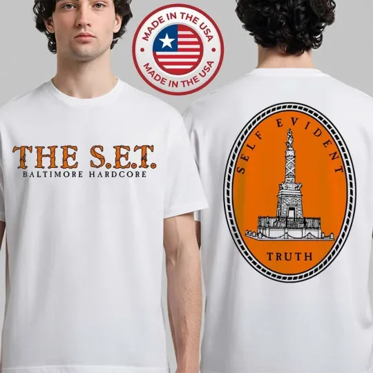 Discover The SET Flatspot Records Self Evident Truth EP Merch Baltimore Hardcore T-Shirt