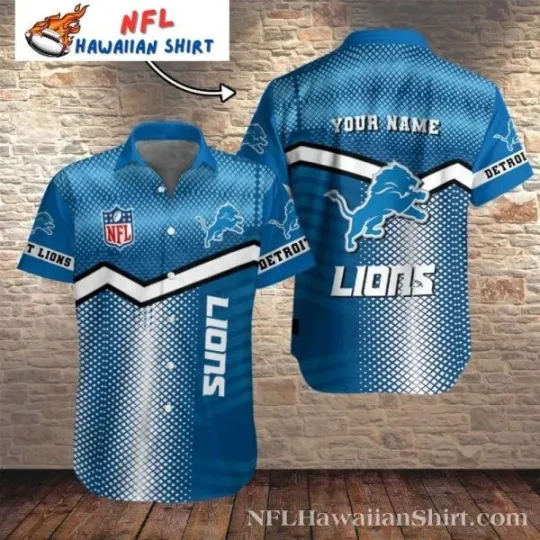 Discover Personalized Detroit Lions Gridiron Mesh Hawaiian Shirt Size S-5XL