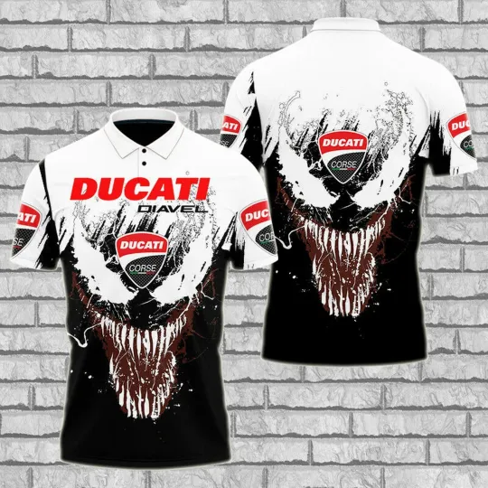 Discover Ducati DIAVEL Men’s 3D Polo Shirt
