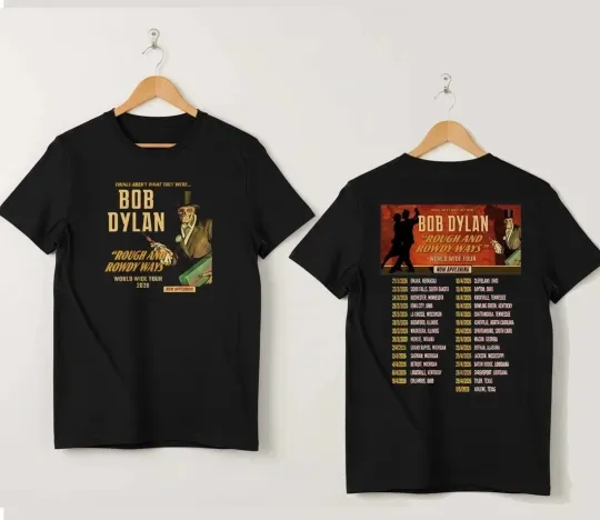 Bob Dylan Rough And Rowdy Ways Tour 2026 T shirt