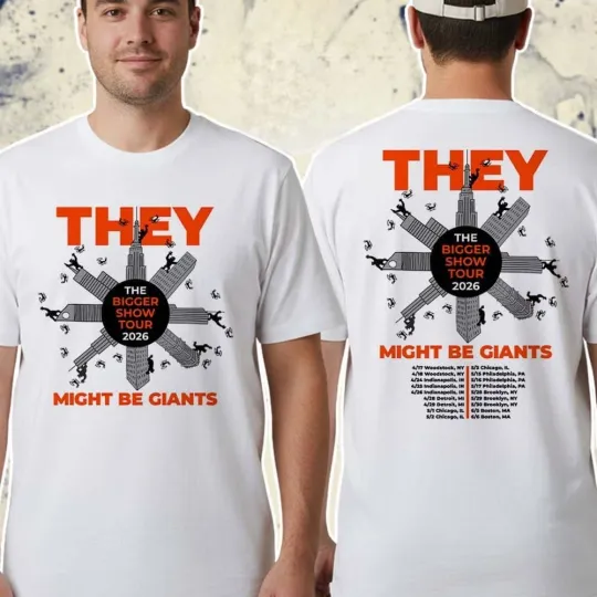 Discover They Might Be Giants The Bigger Show Tour 2026 Cities T-Shirt
