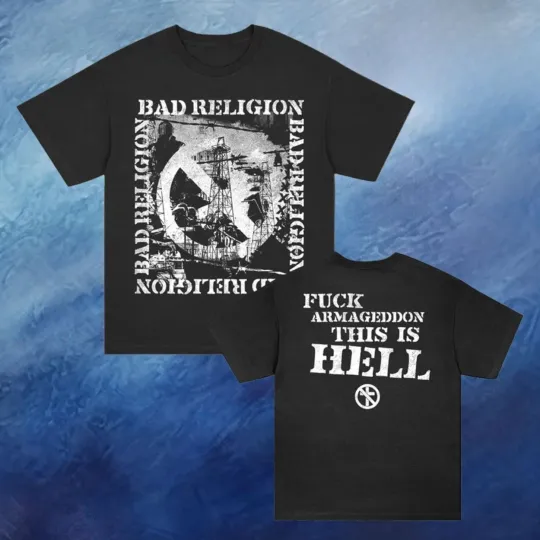 Discover Bad Religionn Tour 2026 Merch This Is Hell Two Sided Unisex T-Shirt