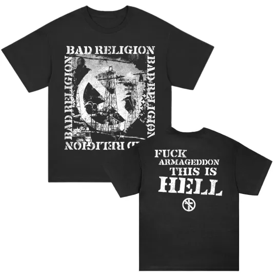 Discover Bad Religions Tour 2026 Merch This Is Hell Two Sided Unisex T-shirt