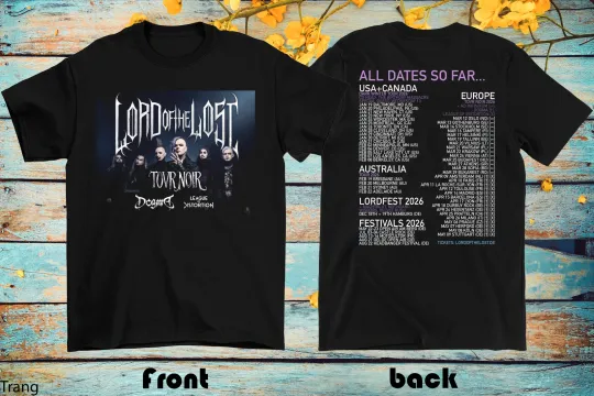 Discover 2026 Tour Lord Of The Lost Shirt Black Unisex