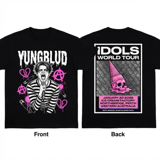 Yungblud Idols World Tour 2026 On Jan 20 T-Shirt