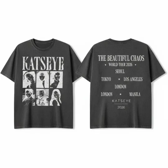 KATSEYE The Beautiful Chao World Tour 2026 T-shirt