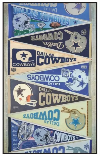 Dallas Cowboys Vintage Football Poster – Premium Matte Vertical Poster