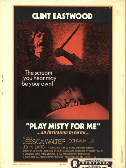 Discover 1970s Movie Film Poster 12x8in Metal Sign Theater Cinema play Misty for me