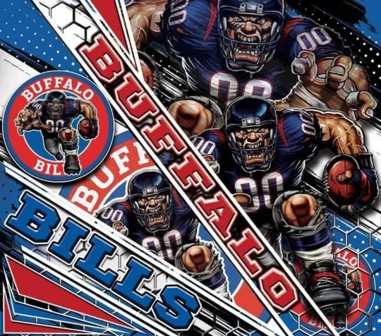 Buffalo Bills Football Poster Vertical  Metal Sign for Fancave