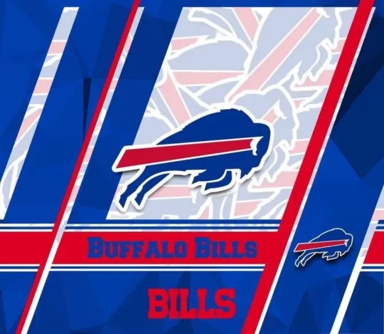 Discover Buffalo Bills Football Poster Team Logo Vertical Premium Matte Poster