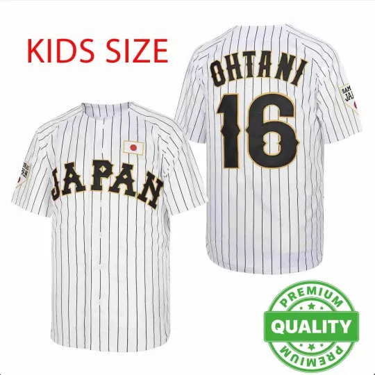 Discover #16 Shohei Ohtani Japan Baseball Jersey 3D AOP Kids Size Christmas Gift 1J0910