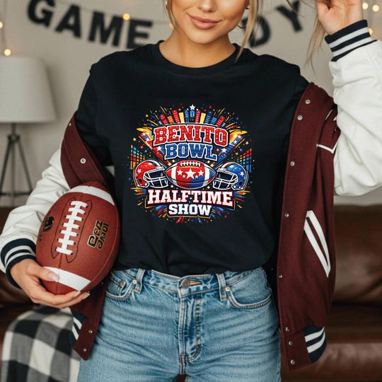 Bunny Football Benito Shirt, Benito Halftime Show Shirt, Bunny Bowl 2026 Bella Canvas Shirt