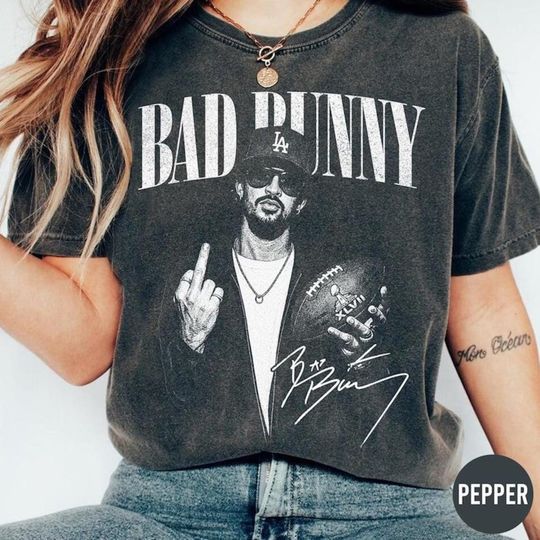 Discover Comfort Colors Bad Bunny Football Shirt, Benito Bowl 2026