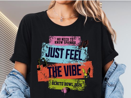 Discover Benito Bowl 2026 Shirt Football Fans Gift Feel The Vibe Puerto Rico Shirt Music Fan Gift