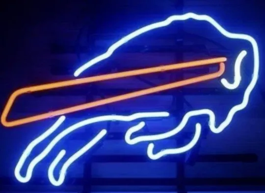 Discover Buffalo Bills LED Neon Sign  with USB Dimmer for Man Cave Bar