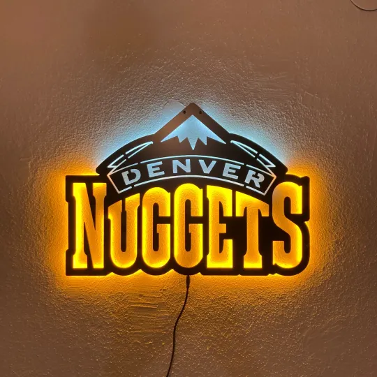 Discover Denver Nuggets Logo LED Neon Sign