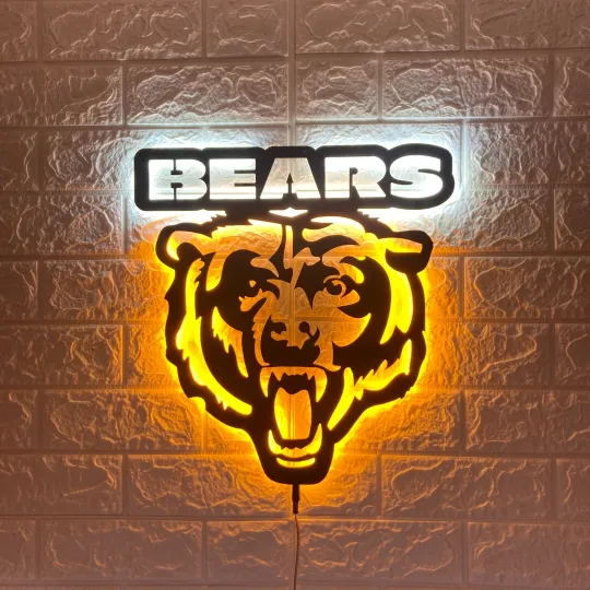 Discover Chicago Bears Football Team Logo LED Neon Sign