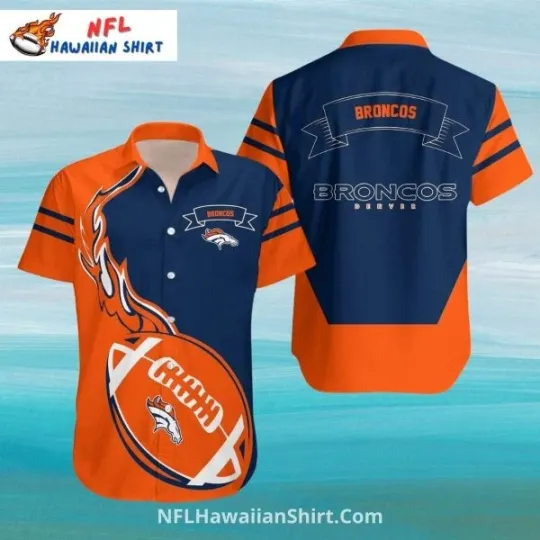 Discover Denver Football Graphic Aloha Hawaiian Shirt Size S-5XL