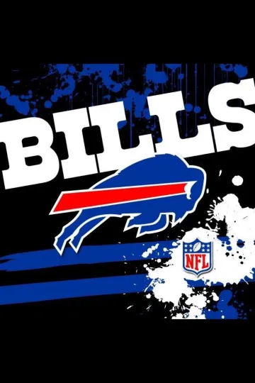 Buffalo Bills Football Poster – Team Logo, Vertical Premium Matte Poster, Fancave Decor
