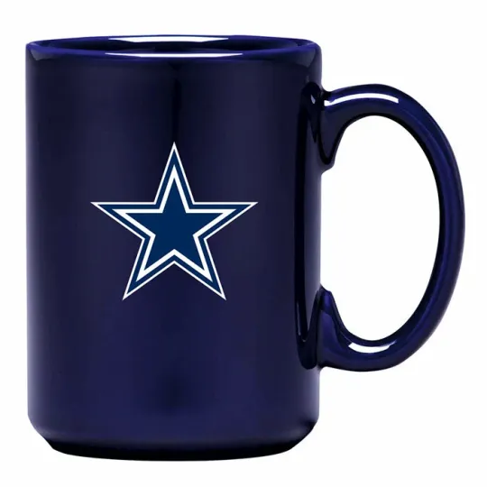 Dallas Cowboys Primary Logo Team Colour football Football 15oz Sculpted El Grande Mug