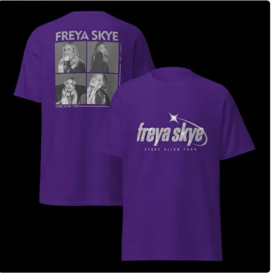 Discover Two Sided Freya Skye Vintage T-Shirt , Stars Align Tour 2026 Concert Shirt