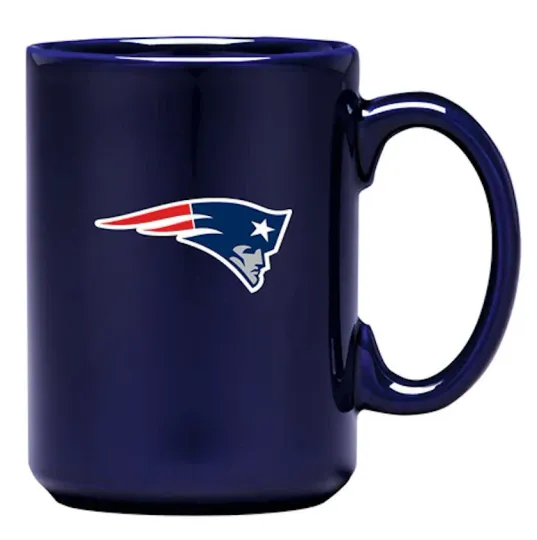 New England Patriots Sculpted Team Logo Football Mug