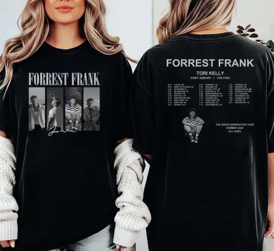 Discover Forrest Frank Jesus Generation Tour 2026 T-shirt