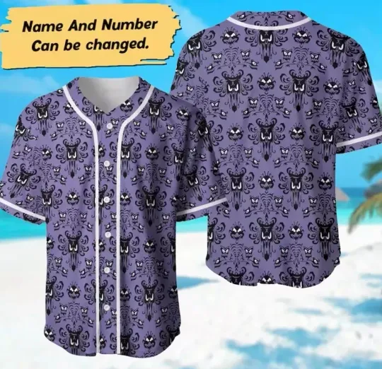 Custom Haunted Mansion 3D Baseball Jersey Shirt