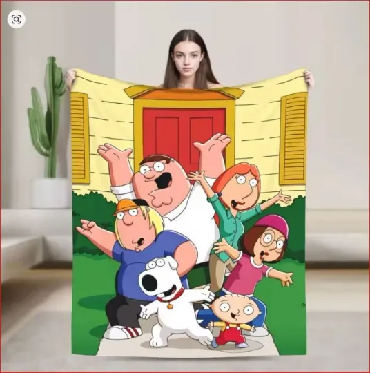 Discover Family Guy Funny Cartoon Blanket Family Guy's Movie Fleece Blanket Fans Gifts