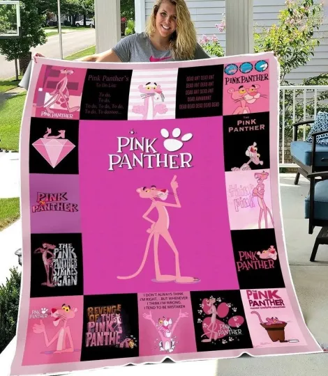 The Pink Panther Blanket The Pink Panther Movies Fleece Blanket