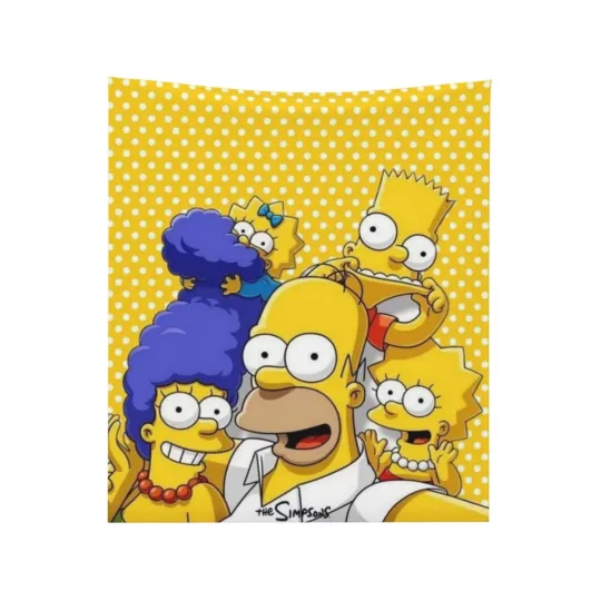 Discover Family Simpson Yellow Blanket The Simpson Movie Fleece Blanket Gifts Fans