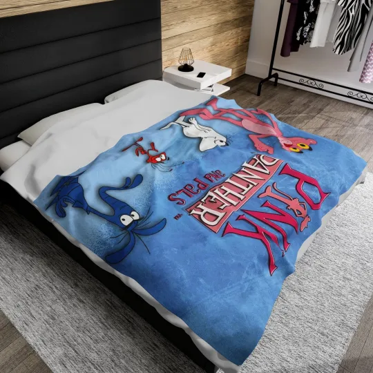 The Pink Panther Blanket The Pink Panther Movies Fleece Blanket Gift For Fan