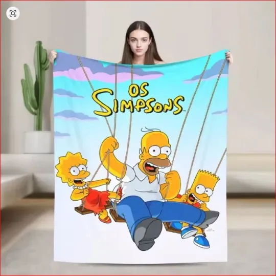 Discover Family Simpso Swing Blanket The Simpson Funny Movie Fleece Blanket
