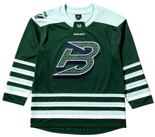 Discover Boston Fleet Adult Bauer Replica Home Green PWHL Hockey Jersey